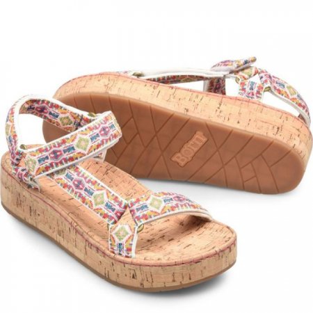 Women's Born Sirena Sandals - White (Multicolor)