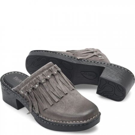 Women's Born Harmony Clogs - Dark Basalto Distressed (Grey)