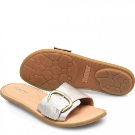 Women's Born Miarra Sandals - Light Gold Panna Cotta (Metallic)