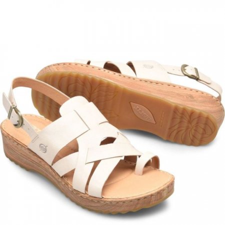 Women's Born Abbie Sandals - Bone (White)