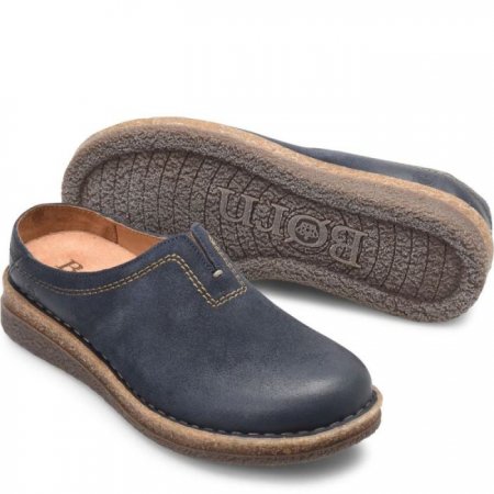 Women's Born Seana Clogs - Navy Indigo Distressed (Blue)