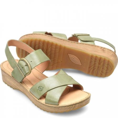 Women's Born Aida Sandals - Green Leaf (Green)