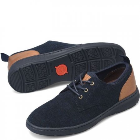 Men's Born Marcus Slip-Ons & Lace-Ups - Navy Wool Combo (Blue)