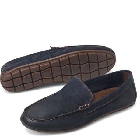 Men's Born Allan Slip-Ons & Lace-Ups - Navy Distressed (Blue)