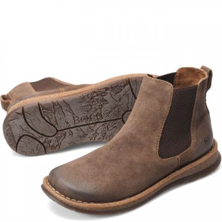 Men's Born Brody Boots - Taupe Avola Distressed (Tan)