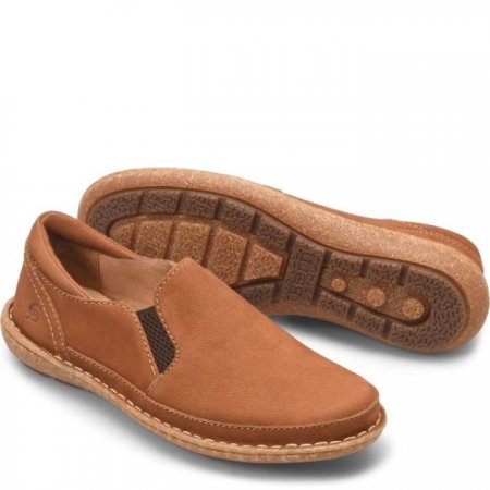 Women's Born Mayflower II Slip-Ons & Lace-Ups - Maple Leaf Nubuck (Tan)