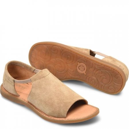 Women's Born Cove Modern Sandals - Taupe Suede (Tan)