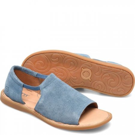 Women's Born Cove Modern Sandals - Jeans Suede (Blue)